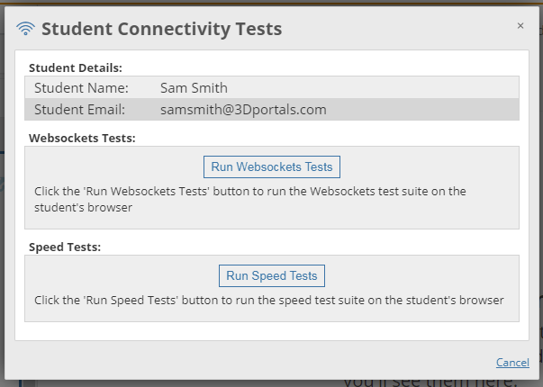 InstructorConsole-TestStudentConnectivity_120821.png